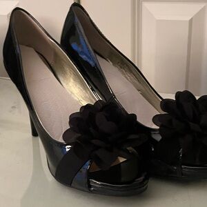 Carlos Santana black patent heel